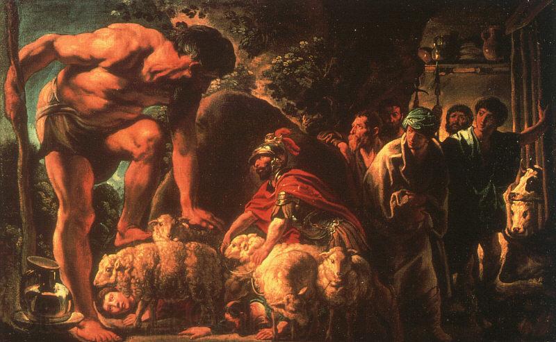 Jacob Jordaens Odysseus Norge oil painting art